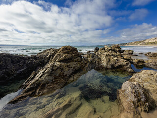 Tidal pool at California beach