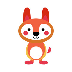 Minimalist Flat Bear Vector – Fun Animal Illustration