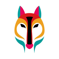 fox head vector illustration