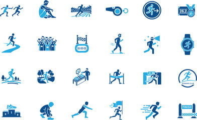 Jogging and Marathon Icon