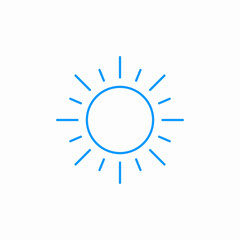 sunny bright day icon sign vector