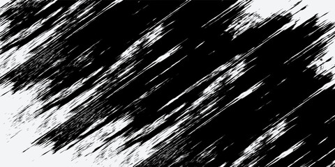 Obraz premium Vector striped pattern, grunge stripe seamless background, black and white brush strokes. grungy stripes. EPS 10