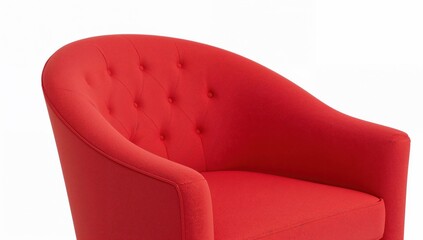 Modern red armchair for children room  cozy and stylish furniture design for kids spaces, minimalist upholstered seating solution