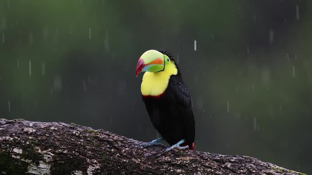 Toucan in the rainforest of Costa Rica 