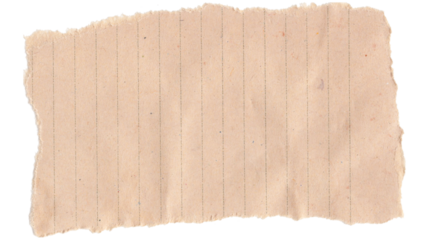 old brown exercise book paper on white background