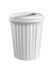 garbage bin for indoor use close up isolated on white transparent background
