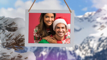 Winter Forest Photo & Text Slideshow &ndash; Snowy Holiday Memories Animation (Wide Format)