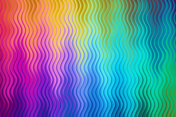 Vibrant rainbow background with wavy lines and a smooth gradient effect
