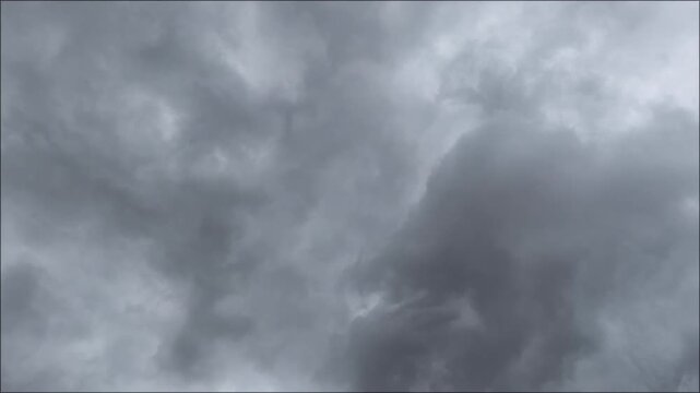 Very dark cloud with strange shapes