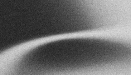 Abstract black and white noise, grain gradient background.