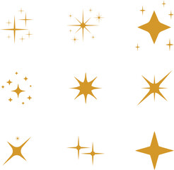 Sparkle Star Icon Vector Design, Twinkle Vector icon, Star Icon, Sparkle vector set icon, Set of Vector icon
