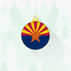 Arizona State Flag Christmas Decoration.