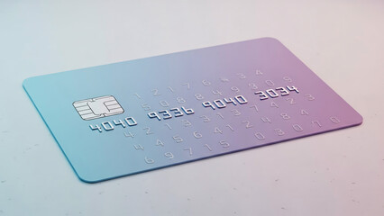 Modern Financial Instrument: A sleek and modern credit card, showcasing a blend of technology and fiscal functionality, ready for seamless transactions. 