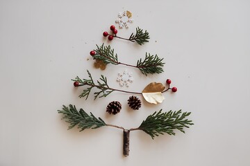 christmas decoration on a white background