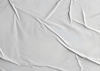 Obraz premium Blank white crumpled and creased poster paper texture abstract background display