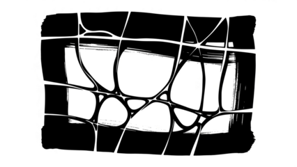 Abstract network structure with glowing data points suggesting complex traffic flow or connectivity