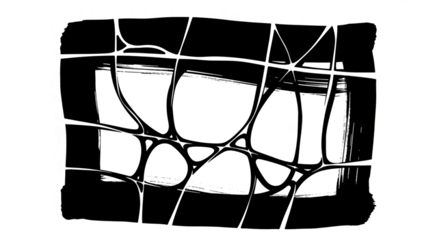 Abstract network structure with glowing data points suggesting complex traffic flow or connectivity