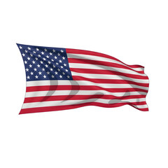 Obraz premium Waving american flag symbolizing patriotism and national pride on a black background