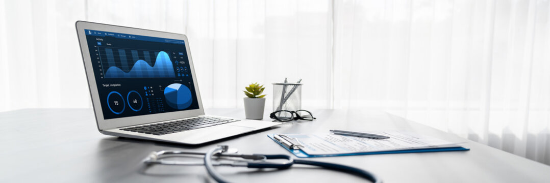 Business data dashboard provide brisk business intelligence analytic for marketing strategy planning