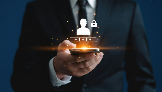 User authentication and password protection concept showing secure login, privacy safeguard, data protection, access control, and digital identity verification Latch