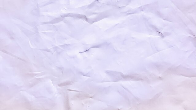crumpled white paper texture with light purple tint abstract background folds wrinkles closeup - Powered by Adobe