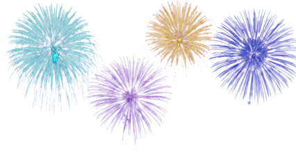 Golden firework texture, thin  stroke lines. Isolated png illustration, transparent background. Design  for overlay, montage, texture. Happy new year concept.