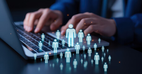 Global human network and workforce distribution highlight human, network, and global presence through digital connection and team coordination Latch 