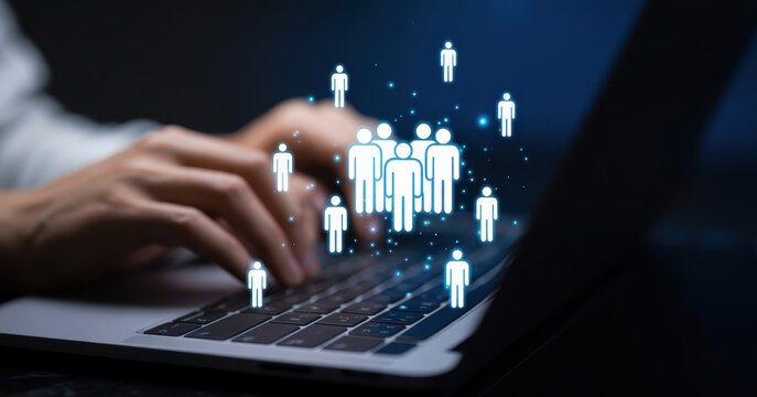 Global human network and workforce distribution highlight human, network, and global presence through digital connection and team coordination Latch - Powered by Adobe