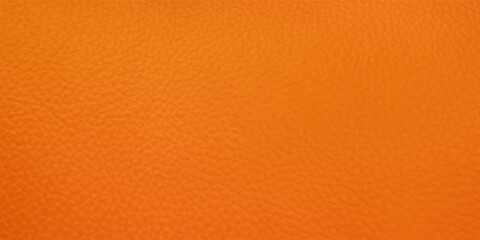 Fototapeta premium Bright orange artificial leather with large texture.