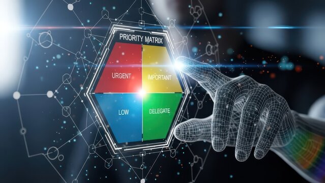 Priority matrix concept for business planning and time management