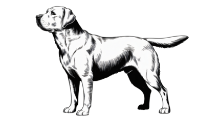 Elegant Labrador retriever art design for pet lovers and dog brands