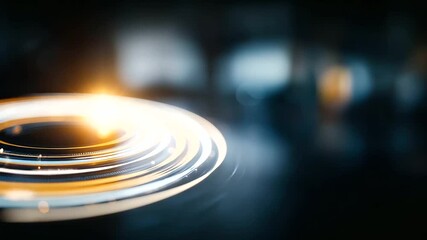 Holographic circle hologram blue with spot light shining from middle futuristic technology abstract element transparent background digital visualization technological display - Powered by Adobe