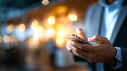 Like network and technology faceless man holding smartphone background social media digital engagement online interaction mobile technology connectivity concept with copy