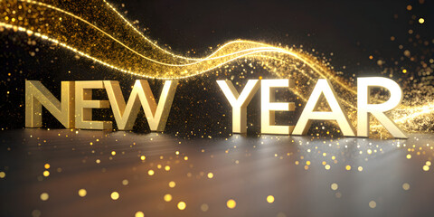 Happy New Year 2026 Celebration Illustration with Festive Modern Design