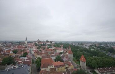 Tallinn old town panorama view