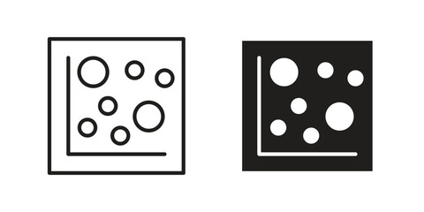 Heat Map icon. Outline, Glyph and Filled Outline Style