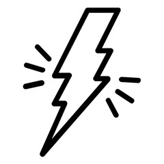 thunder icon vector