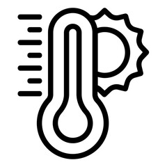 temperature icon vector