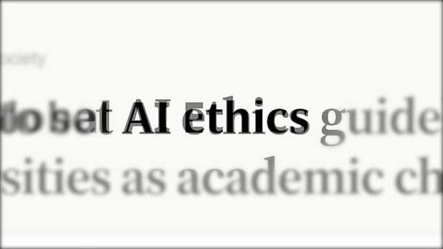 A fast-paced compilation of global news headlines highlighting AI ethics, responsible technology, governance challenges, and rising concerns over the impact of artificial intelligence