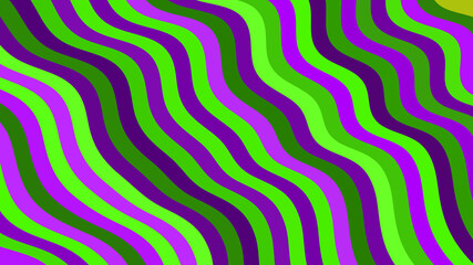 Naklejka premium Abstract Wavy Color Stripes Background with Geometric Pattern, Funky Art Print Design, Vector Wallpaper Texture