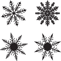 Elegant snowflake design with vibrant color options