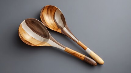 Explore handcrafted wooden spoons for cooking and serving artisanal kitchenware sets