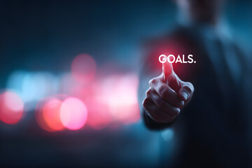 Business goal setting focus on, strategic planning, vibrant, Blend mode, planner backdrop