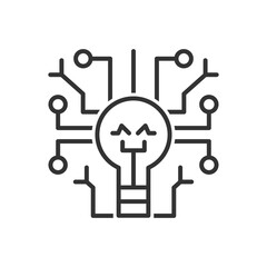 Idea Icon - Ai Idea Technology Icon