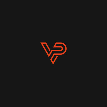 Letter VP logo Icon flat vector design