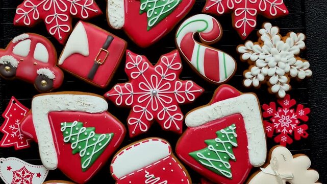 Gingerbread, Christmas cookies, and ornamental holiday baked goods. Christmas gingerbread