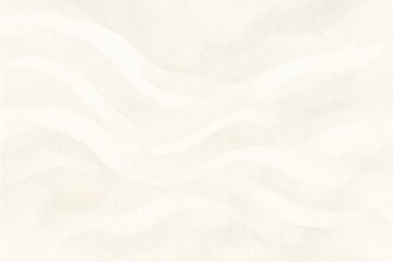 Obraz premium Trendy white color 2026. Abstract white wavy lines on minimalist background. Soft flowing curves resembling gentle waves or silk fabric. Ethereal light pattern for modern design and texture overlays