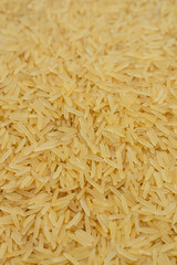 Texture background with white basmati rice