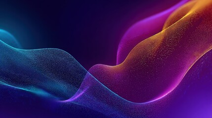 Abstract Digital Art: A mesmerizing dance of vibrant, flowing lines in a spectrum of vivid colors that captures a sense of movement, energy, and digital artistry.