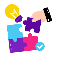 An icon design of problem solving